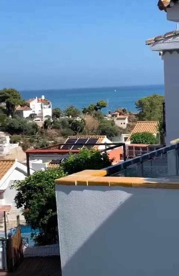 La Villa Escondida 1 Precioso Estudio Vista Al Mar Málaga Dış mekan fotoğraf